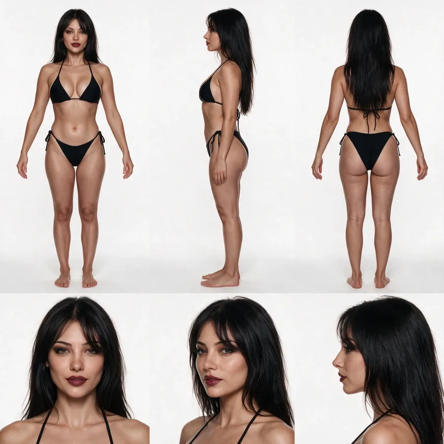 Sabine Silva - character-lock reference 2